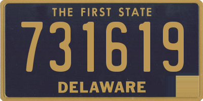 DE license plate 731619