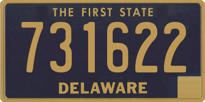 DE license plate 731622