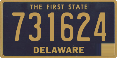 DE license plate 731624