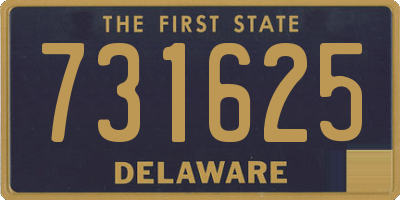 DE license plate 731625