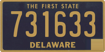 DE license plate 731633
