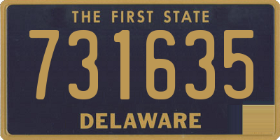 DE license plate 731635