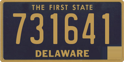 DE license plate 731641