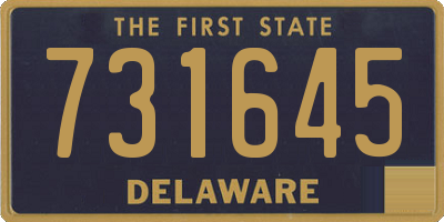 DE license plate 731645