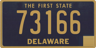 DE license plate 73166