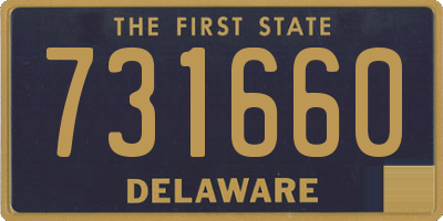 DE license plate 731660