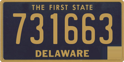 DE license plate 731663