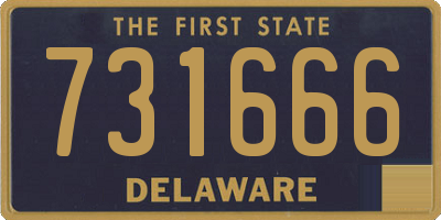 DE license plate 731666