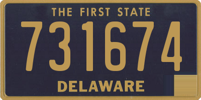 DE license plate 731674