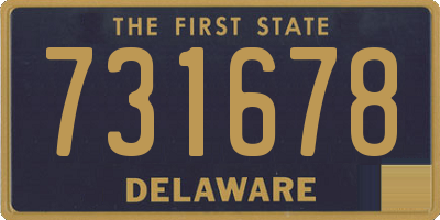 DE license plate 731678