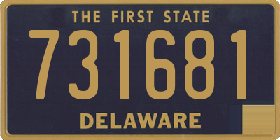 DE license plate 731681