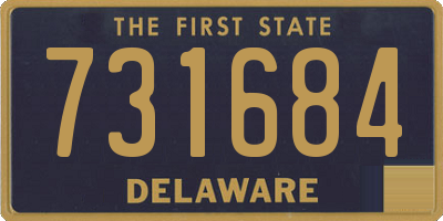 DE license plate 731684