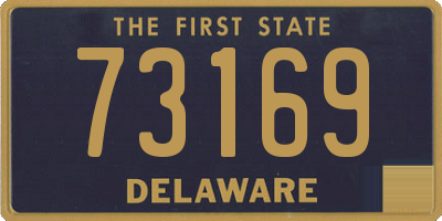 DE license plate 73169