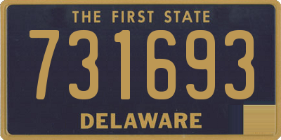 DE license plate 731693