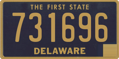 DE license plate 731696