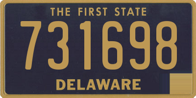 DE license plate 731698