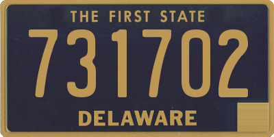 DE license plate 731702