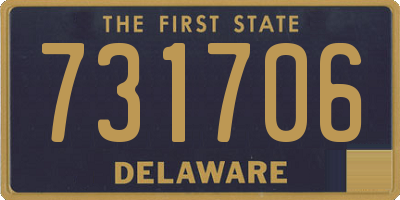 DE license plate 731706