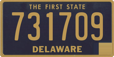 DE license plate 731709