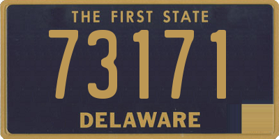DE license plate 73171