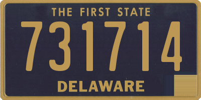 DE license plate 731714