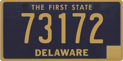 DE license plate 73172