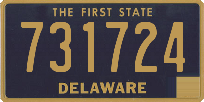 DE license plate 731724