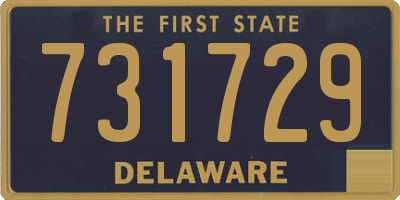 DE license plate 731729