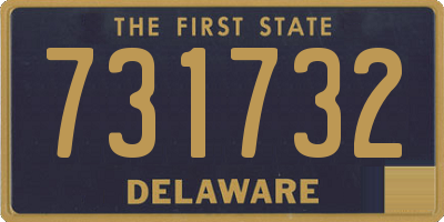 DE license plate 731732