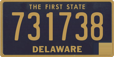 DE license plate 731738