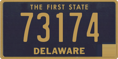 DE license plate 73174