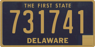 DE license plate 731741