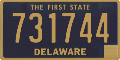 DE license plate 731744