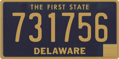 DE license plate 731756