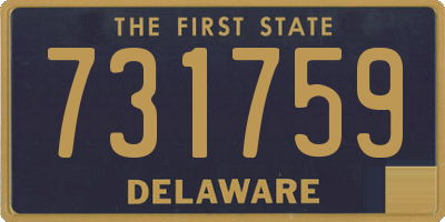 DE license plate 731759