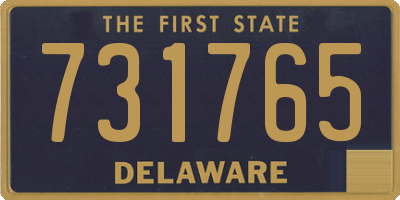 DE license plate 731765