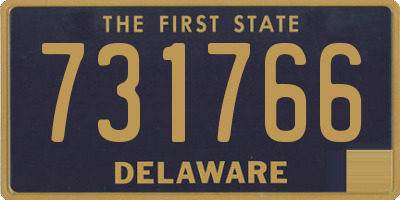 DE license plate 731766
