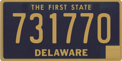 DE license plate 731770