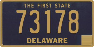 DE license plate 73178
