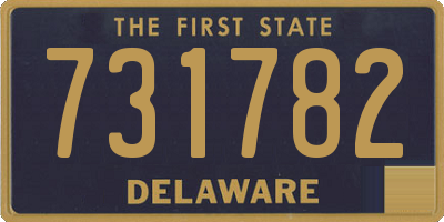 DE license plate 731782