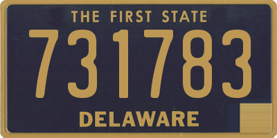 DE license plate 731783
