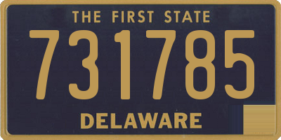 DE license plate 731785