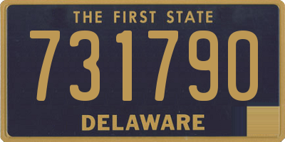 DE license plate 731790