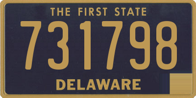 DE license plate 731798