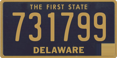 DE license plate 731799