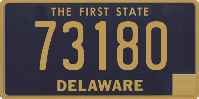 DE license plate 73180