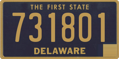 DE license plate 731801