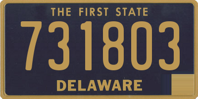 DE license plate 731803