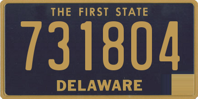 DE license plate 731804