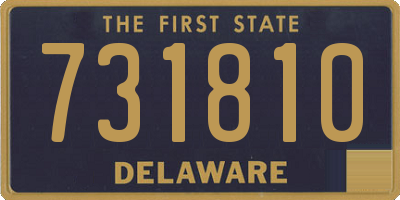 DE license plate 731810